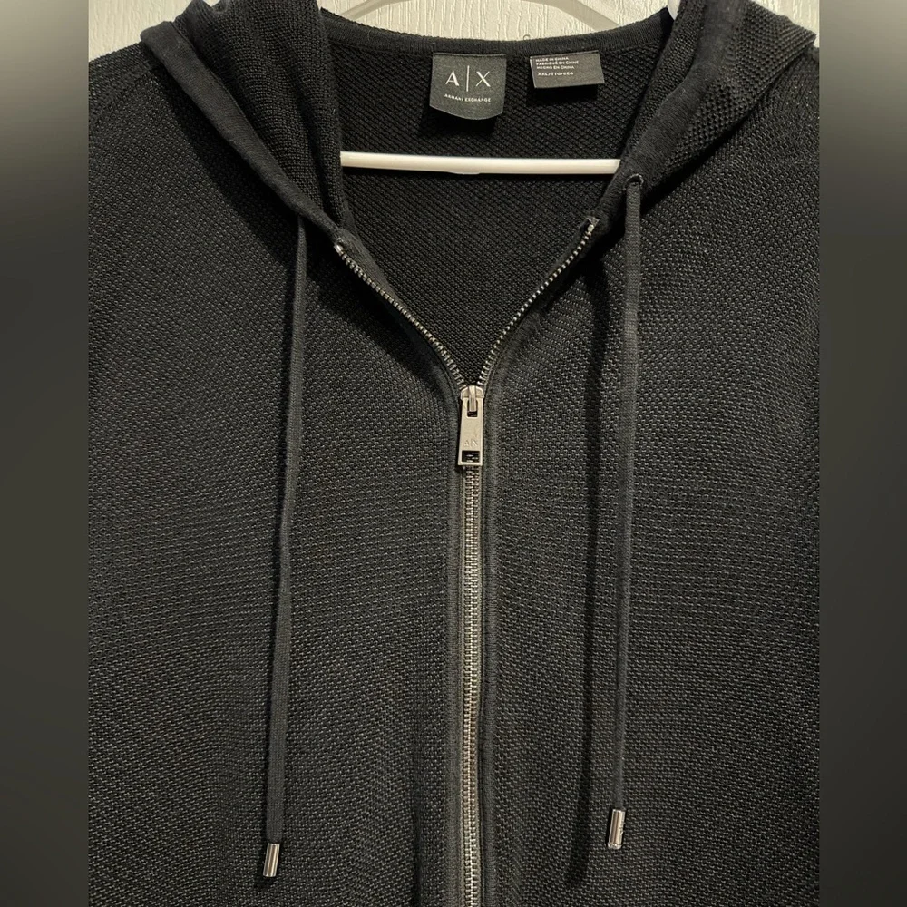 A/X Armani Exchange Black Zip-Up Sweater